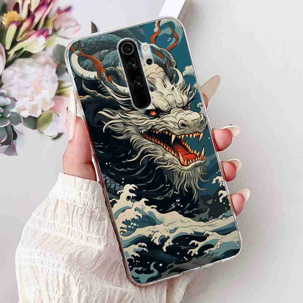 For Xiaomi Redmi Note 8 Pro 6.53" Case Luxury Flower Bow Soft Silicone TPU Cover For Redmi Note8 Pro note 8pro Shockproof Shell
