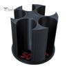 Цилиндрический диспенсер для монет 3D-печатный универсальный держатель, держатель большой емкости для автомобиля, портативный автомобильный индивидуальный слот для хранения мелочи, вращающийся органайзер,