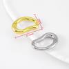 18K Plated D-Ring Pea-shaped Spring Clasp for Bracelet Making Brass Buckle Clasp Carabiner Locks for Jewelry Making Accessories