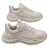 2025 New Thick Soled Multi Functional Men's Wrinkle Sports Shoes Mesh Lace Breathable Casual Sports Shoes Soft Sole