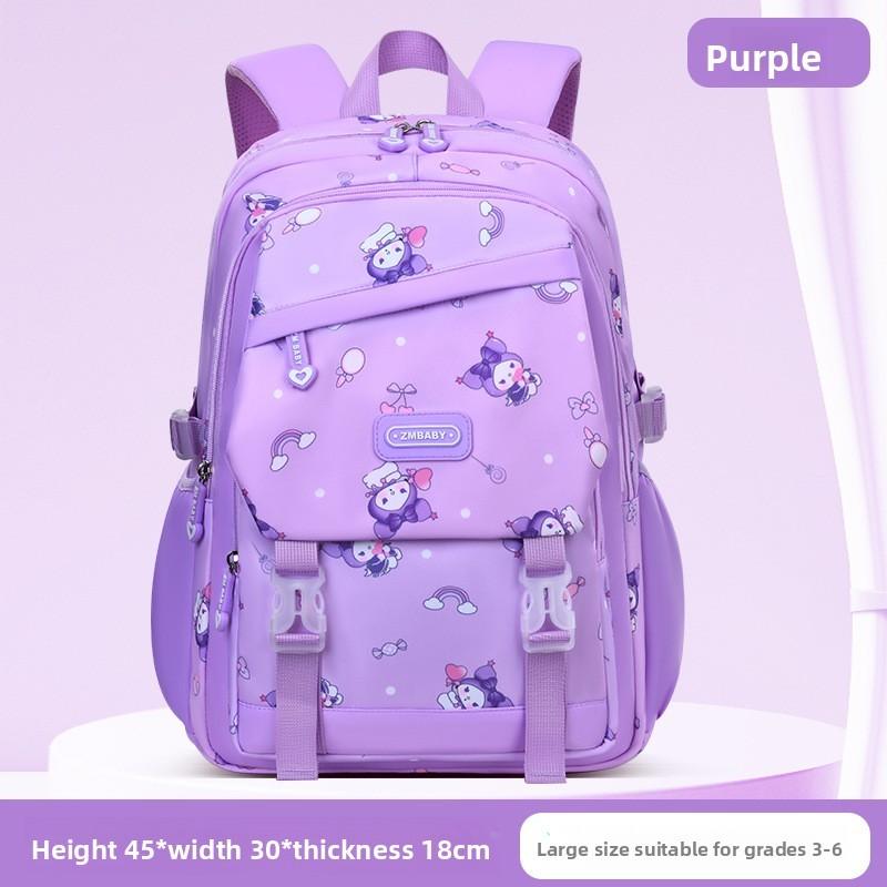 Kuromi Childrens School Backpack With Breathable Nylon And Padded Straps For Girls