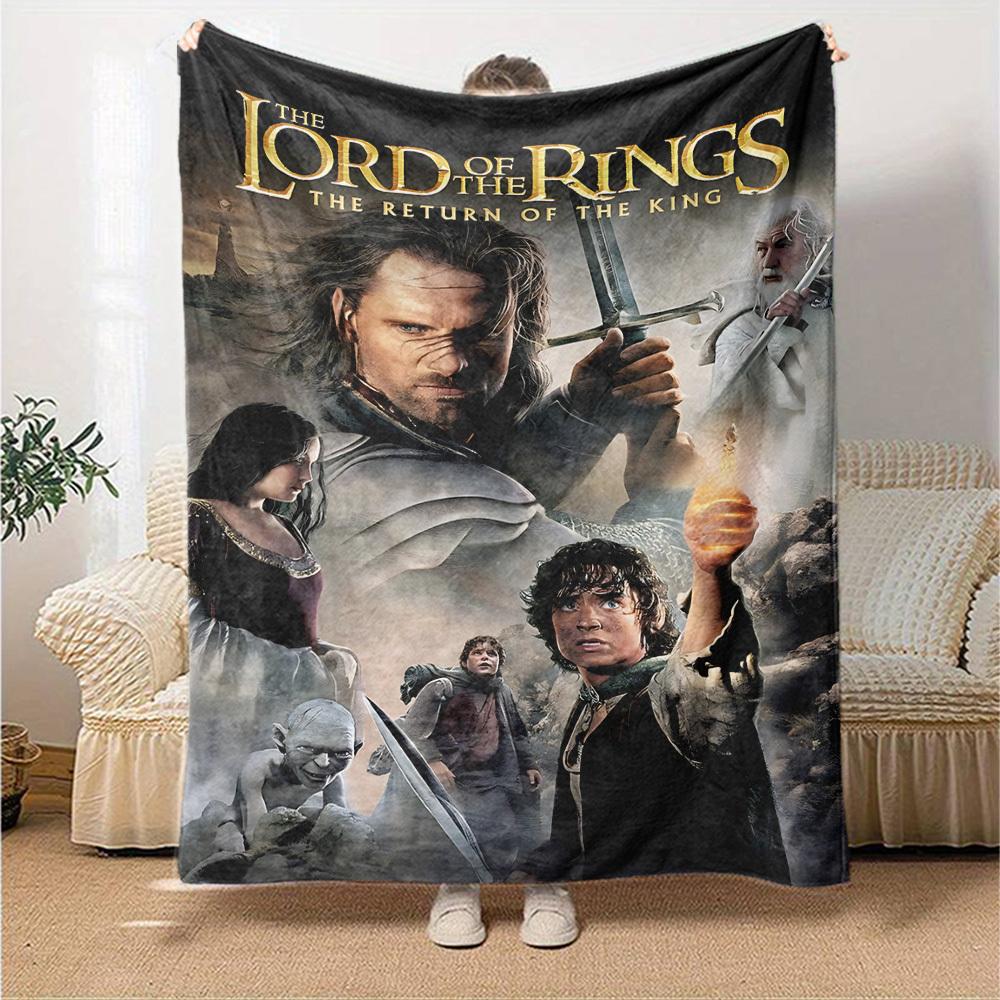 1pc Middle-earth The Return of the King Flannel Blanket Soft Warm Throw for Home, Office, Travel, All-Season Cozy Bedding Gift L1440