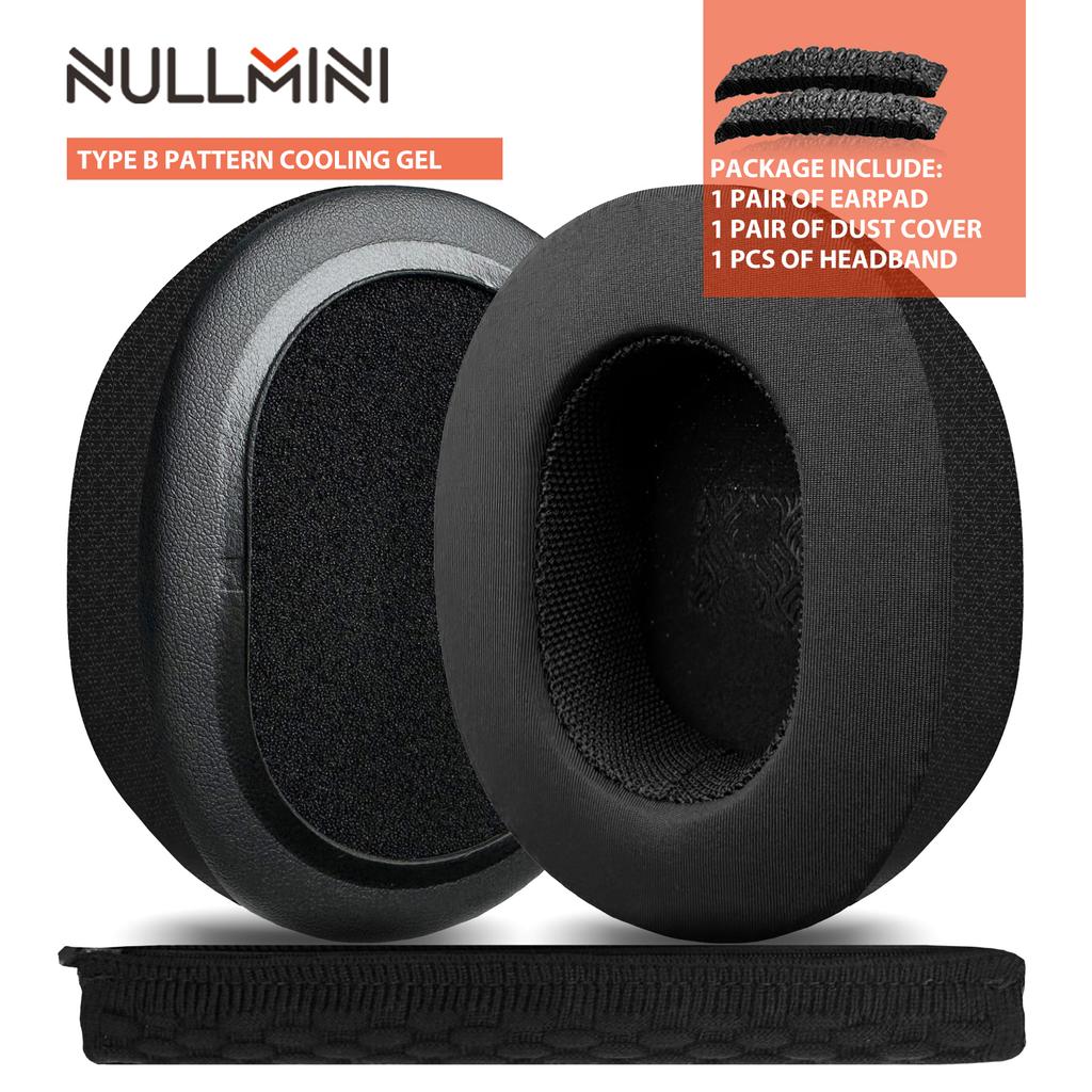 Nullmini Replacement Earpads for Rig Strix Go Headphones Cooling Gel Ear Pads Cushion Earmuffs Sleeve Headband