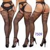Sexy Lingerie Lace Transparent Sling Net Stockings Black Sexy Free Off Waist Fishnet Stockings Non Slip Garter