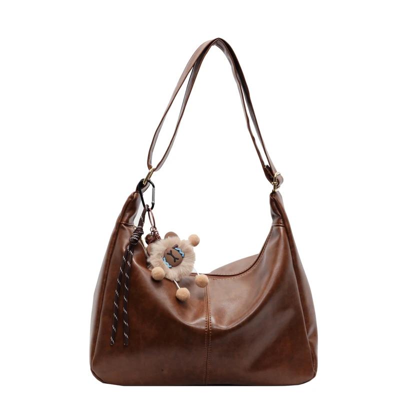 Высококачественная женская сумка через плечо на осень/зиму, новая вместительная повседневная сумка на одно плечо