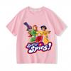 Футболки с мультяшным принтом Totally Spies, летняя аниме-футболка с графикой, хлопковые футболки с коротким рукавом для детей, одежда для девочек/мальчиков