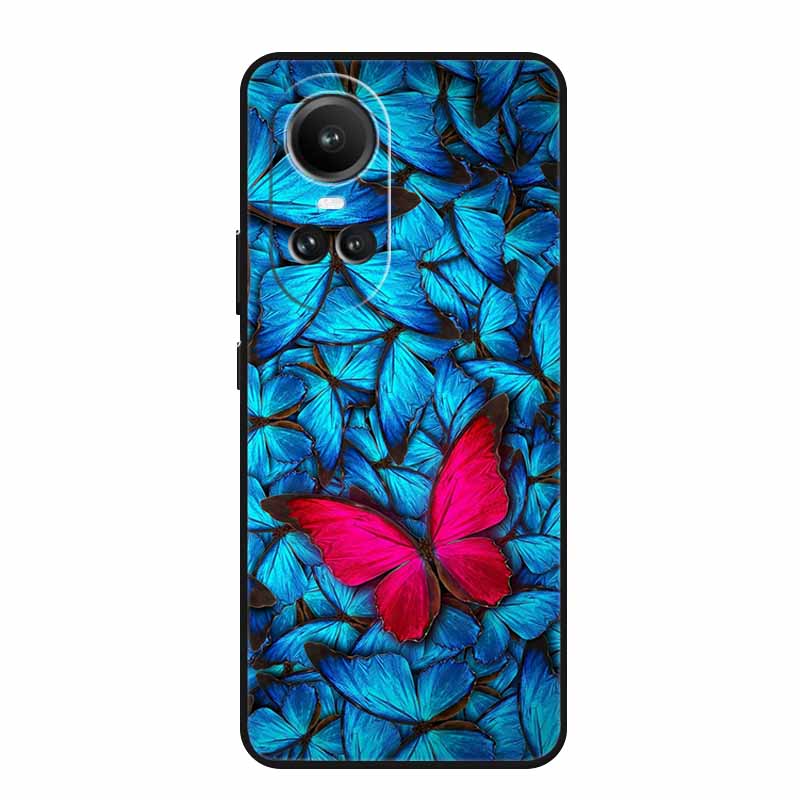 For Oppo Reno10 Pro Case Animals TPU Soft Silicone Back Cover for Oppo Reno 10 Pro 5G CPH2525 CPH2531 Protective New Phone Funda