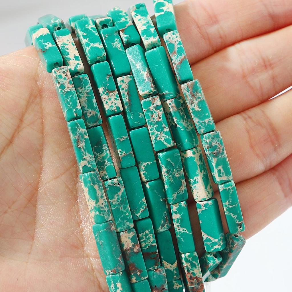 30 шт. Бусины из натурального камня, квадратные бусины-трубочки, агат, тигровый глаз, аметист, разделительные бусины для изготовления украшений, DIY браслет, ожерелье, серьги (40см)