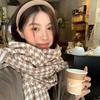 Korean Imitation Cashmere Plaid Scarf for Women - Thick, Warm, Versatile Autumn/Winter Fashion