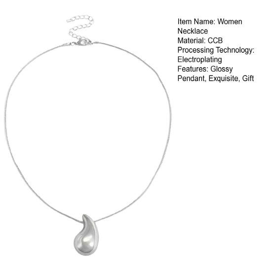 Женское ожерелье с подвеской Water Punk Chain Glossy Charm ожерелье Drop ожерелье ювелирные изделия Подарочный аксессуар