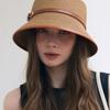 ACCLET Rattan Flat Top Panama Hat ) H022KH