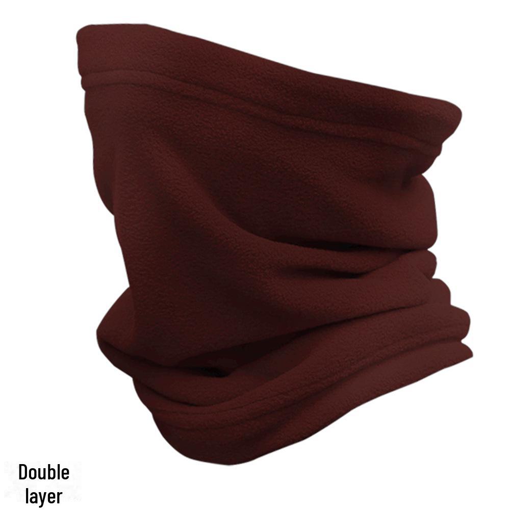 Многофункциональная флисовая утепленная манжета для шеи - ветрозащитная, морозостойкая маска для катания на лыжах и велосипеде на осень и зиму