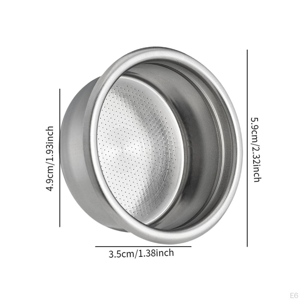 51mm Coffee Filter Cup Barista Espresso Maker Portable Portafilter Basket Shop Bar