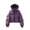 Hooded small down jacket women's 2024 winter fashion short design sense zipper thickened white duck down bread jacket