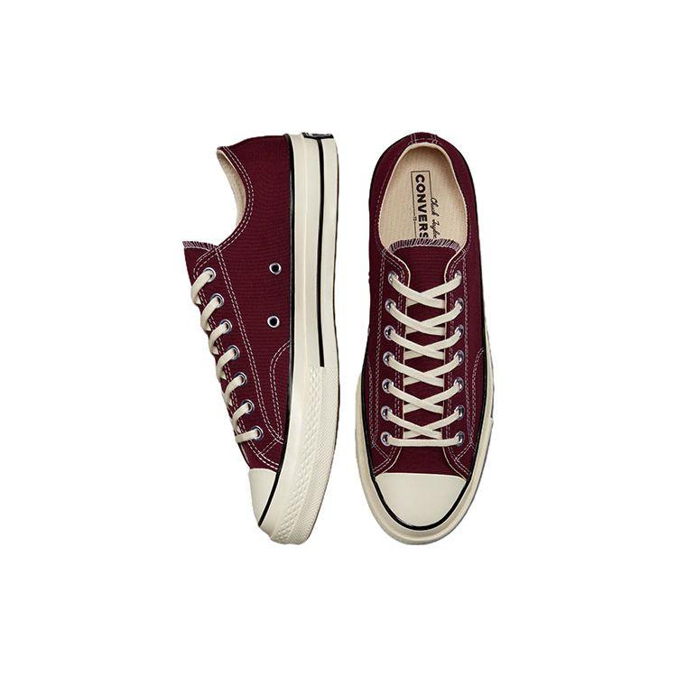 Converse 1970-е годы Chuck 70 Classic Casual Slip Durable Lightweight Canvas Low Top Unisex кеды бордовые A01450C