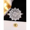 Shining White Diamond Sunflower Design Ring, a delicate and sophisticated piece of jewelry, perfect as a gift for your best friend or girlfriend