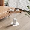 Fashion Coffee Tables Living Room Sofa Side Round Tea Table Stainless Steel Slate Furniture Creative Bedside Glass Tea Tables