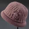Women's Winter Scarf and Hat Set: Warm Knitted Velvet Thick Wool Accessories for Middle-Aged and Elderly Moms