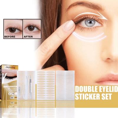 Натуральное кружево, самоклеящееся волокно, одностороннее липкое двойное веко, дышащее волокно, мгновенное наращивание век, идеально подходит для нависших, обвислых, неровных, моно-веков