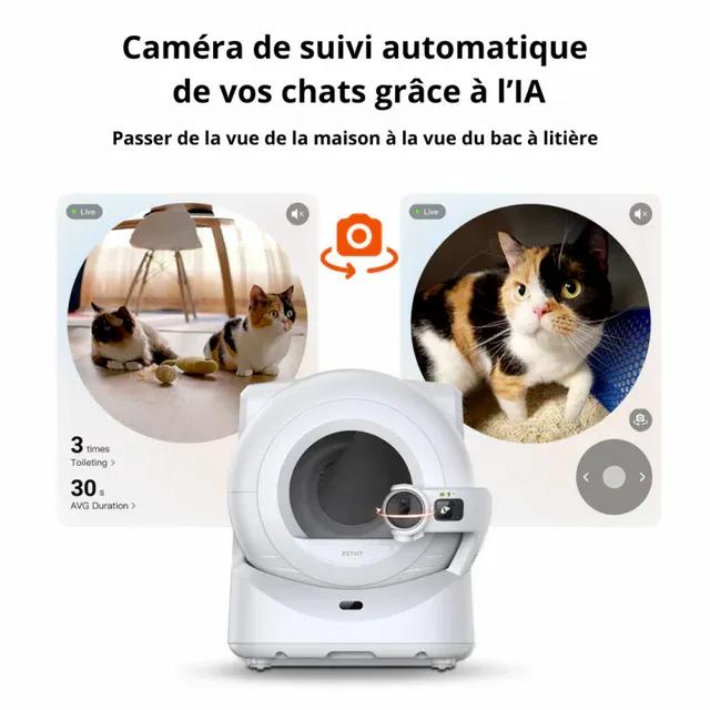 PETKIT Purobot Ultra Automatic Cat Litter Box with Rotating AI Camera and Waste Bagging