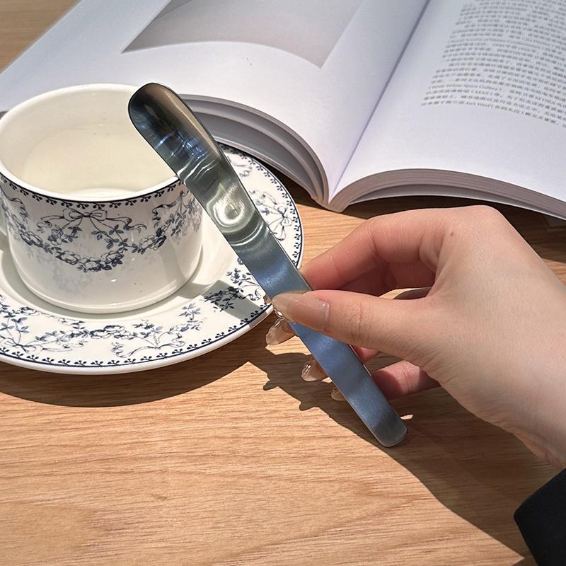 1 шт. плоская кофейная ложка из нержавеющей стали, мешалки для кофе, чайные ложки, мороженое, торт, десертная ложка, кухонная посуда для бара