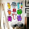 Стенной гобелен Numberblocks Эстетичный настенный подвесной одеяло из печатной ткани Декоративные гобелены для спальни гостиной Домашний декор