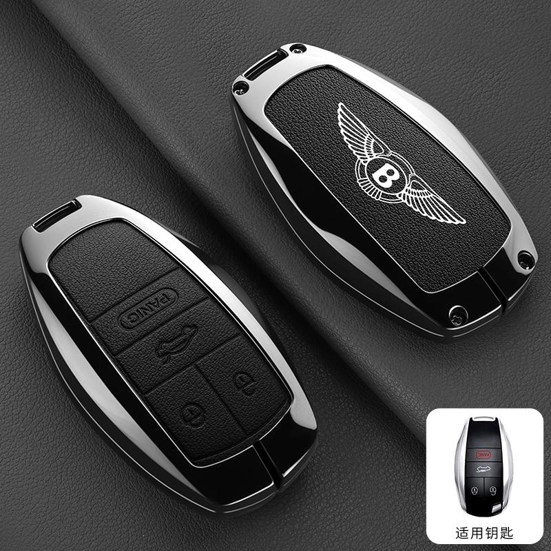 Для Нового Bentley Flying Spur Continental GT Bentayga Mulsanne Автомобильный ЛОГОТИП Чехол для Ключа Автомобиля Чехол для Умного Пульта Держатель для Ключей Сумка Чехол Зажим