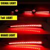 Для 2021 2022 2023 Toyota Sienna Красный светодиодный отражатель заднего бампера Боковой габаритный огонь Стоп-сигналы Габаритные огни с последовательным указателем поворота