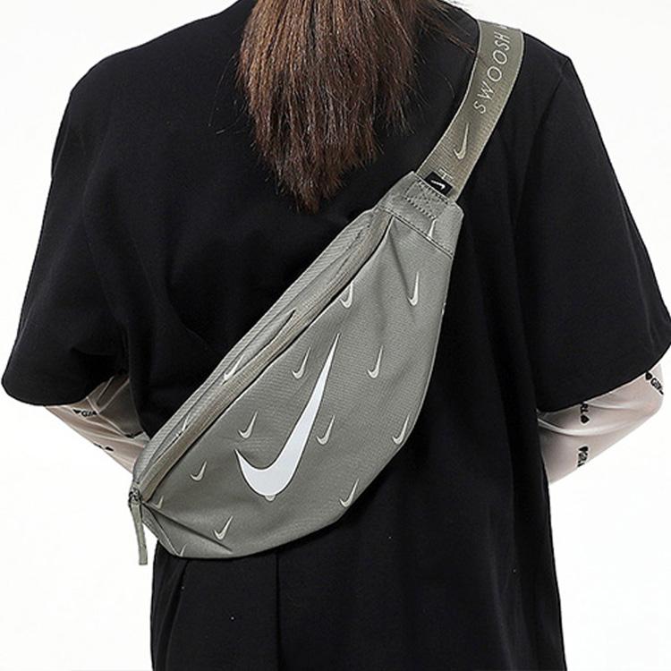 Nike Тканевая однолямочная сумка-кроссбоди, поясная сумка, обычная, унисекс, хаки (унисекс) Поясные сумки DC7343 320