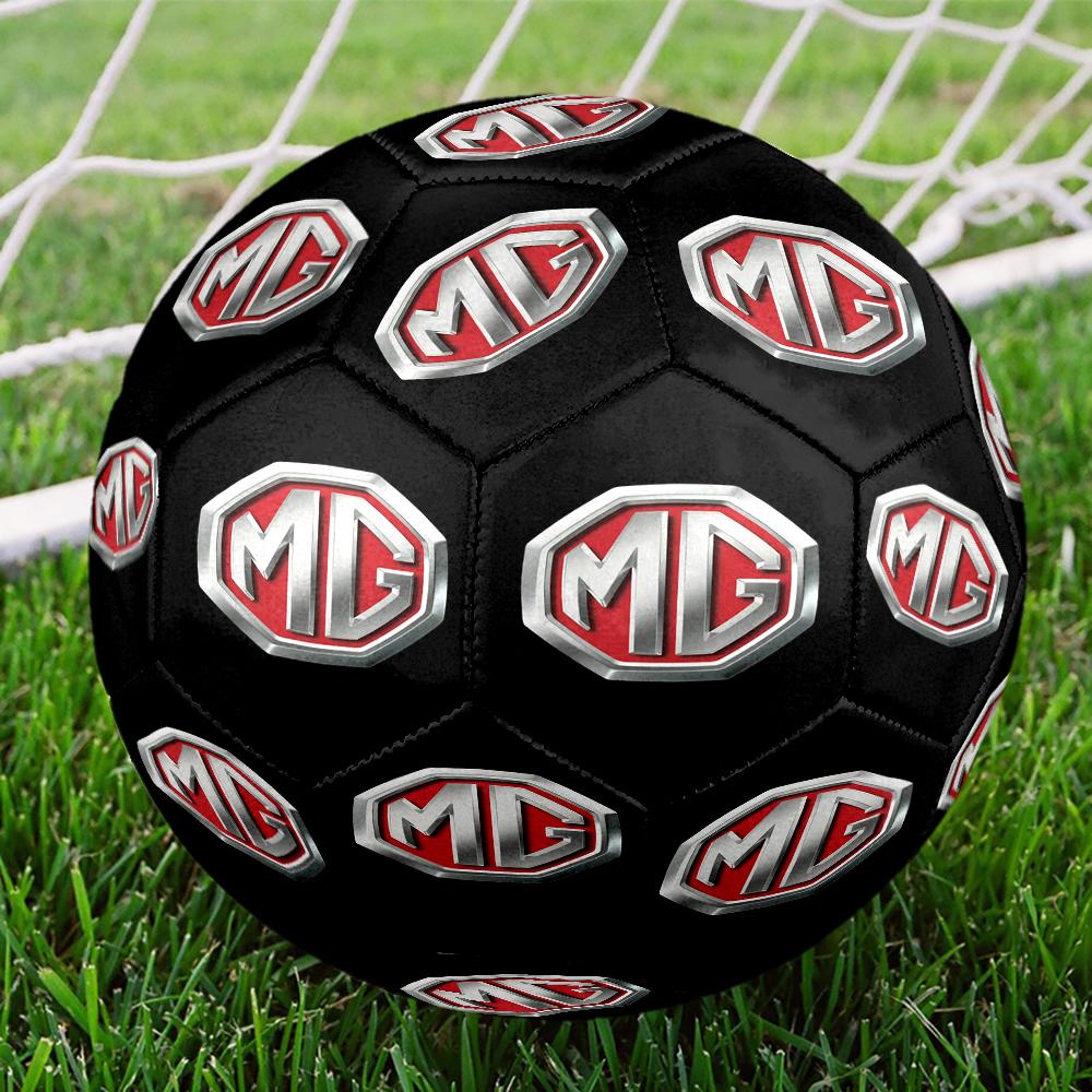 Mg Logo Design Inspiration Size 5 Soccer Ball,Indoor/Outdoor Suitable for Training Matches Tournaments Practice Games Perfect Gift for Fan