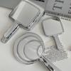 Round Hand Ripple Dressing Mirror Portable Small Make Up Mirror 2024 Handle Makeup Mirrors