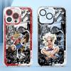 Аниме One Piece Луффи Крутой Прозрачный Чехол для Телефона для iPhone 12 Mini 16 15 14 Plus XR 16e 7 8 13 12 11 Pro MAX 17 Air