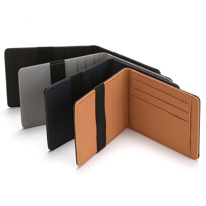 Men Short Wallet Pu Leather Credit Card Holder Wallet Card Holder Slim Wallet Men Secure Pu Leather Bag Wallets