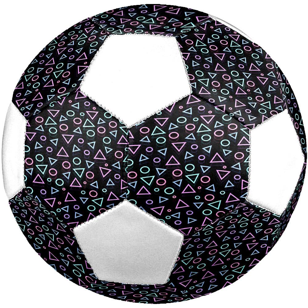 1pc Neon Shapes Lightweight PVC Training Soccer Ball, Size 5, Suitable for Indoor and Outdoor TrainingGift y60363