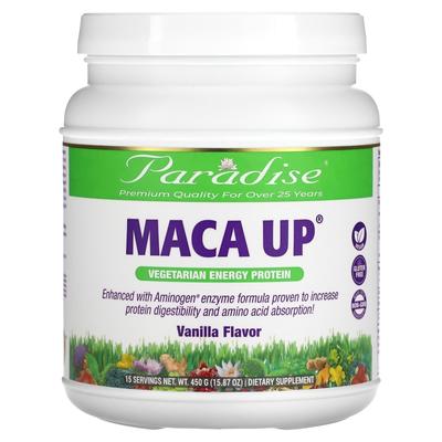 Maca Up, Растительный энергетический протеин, Ваниль, 15.87 унц. (450 г)