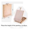 Wooden Children Drawing Supplies Table Desktop Easel Sketch Box Painting Supplies Oil Paint