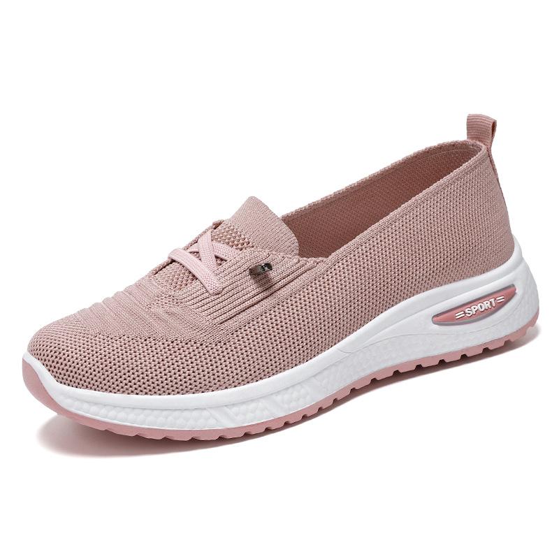 autumn Vulcanized Shoes Women Casual Shoes Fashion Breathable Walking Mesh Flat Shoes Sneakers Women Pink Female Footwear