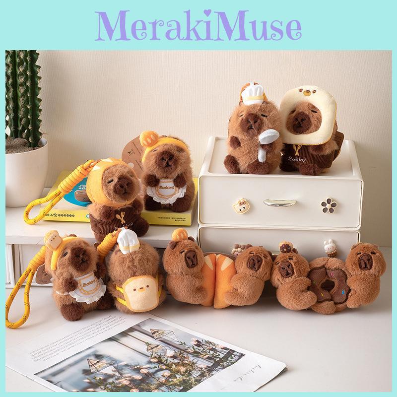 Capybara Plush Toy Keychain Creative Adorable Pendant Collectors Gifts Dolls