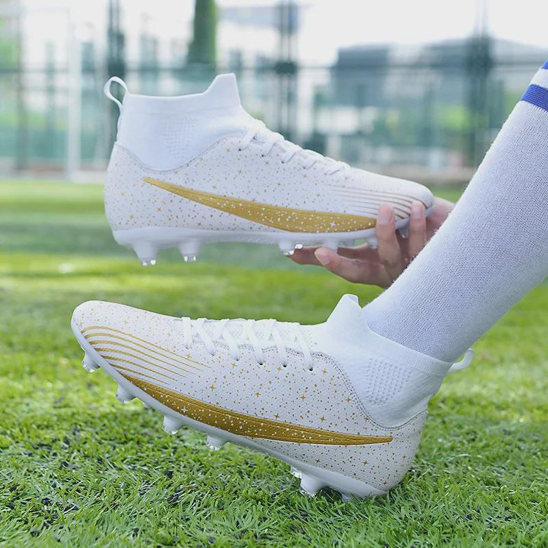 Футбольные бутсы унисекс для игры в искусственную траву для подростков и детей | AG Long Nails & TF Broken Nails | Идеально подходит для спортивных тренировок и соревнований