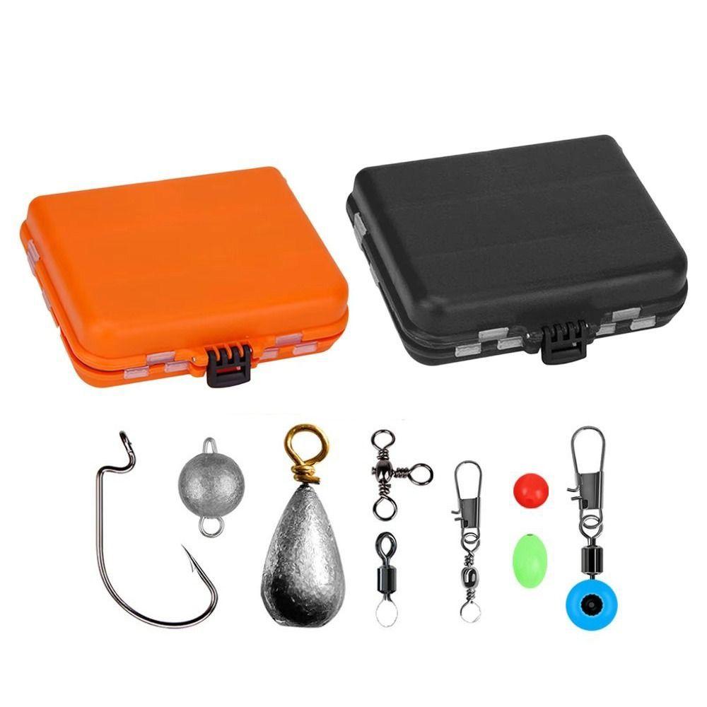 Lure Storage Box Fishing Tackles Box Swivels Clips Fishing Hooks Set Box  Carp Fishing