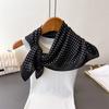 Luxury Lightweight Small Square Scarf Shawl Satin Faux Silk Scarf New Print Headscarf for Women
