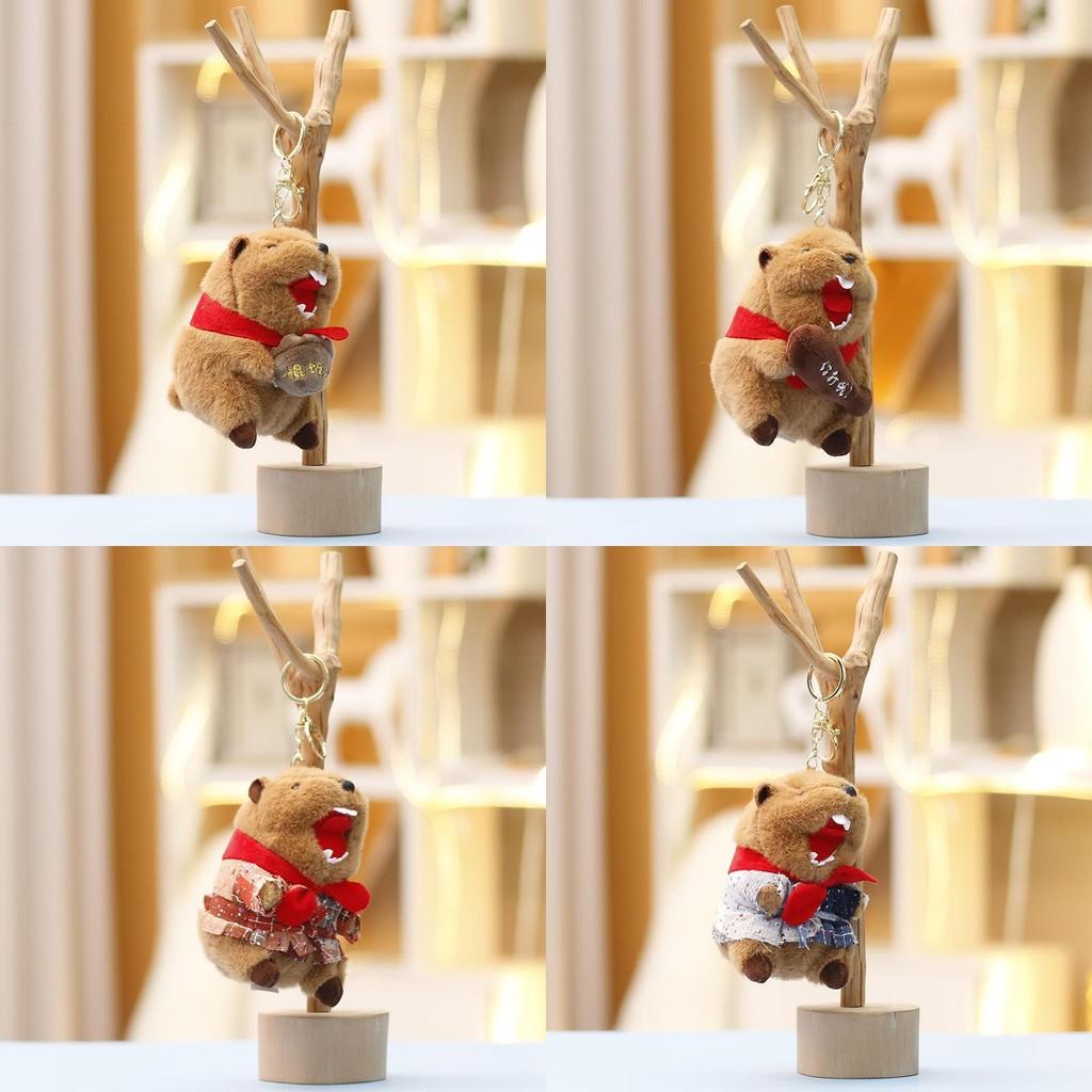 Плюшевая игрушка сурок мультяшная мягкая коротковорсовая брелок подвеска для сумки для детей и коллекционеров
