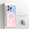 Матовый Лазерный Градиентный Прозрачный Магнитный Чехол для IPhone 17 16 15 14 13 12 Pro Max Plus Air Чехол
