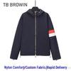 BROWIN TB Повседневная спортивная куртка-ветровка в полоску с капюшоном для осени и зимы