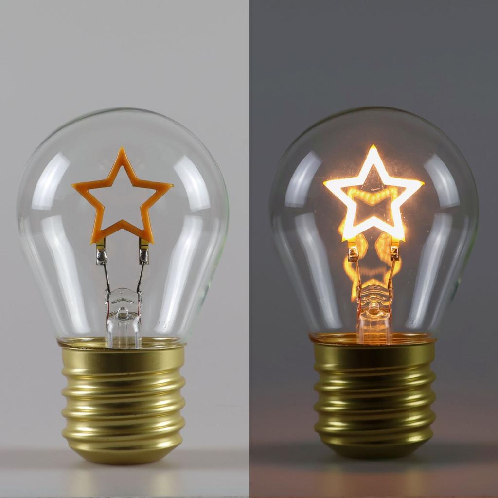 Cute Cartoon LED Bulb Night Light, Rechargeable, Colorful Decorative Portable Lamp