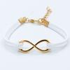 Fashion Symbol 8 Word Leather Rope Bracelet Personality Universal Bracelet Jewelry