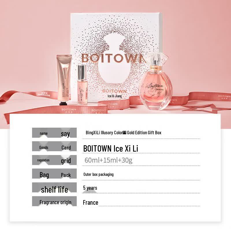 Boitown Shimmering Gold Pink Gold Edition Women's EDT Gift Set