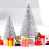 1 PC Artificial Christmas Tree Figurine Sisal Silk Cedar Pine Tree Mini Miniature Micro Landscape New  Fairy Garden Decor