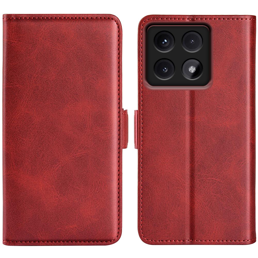 Чехол-подставка для Xiaomi 14T Pro Кошелек из кожи с текстурой теленка Чехол для телефона