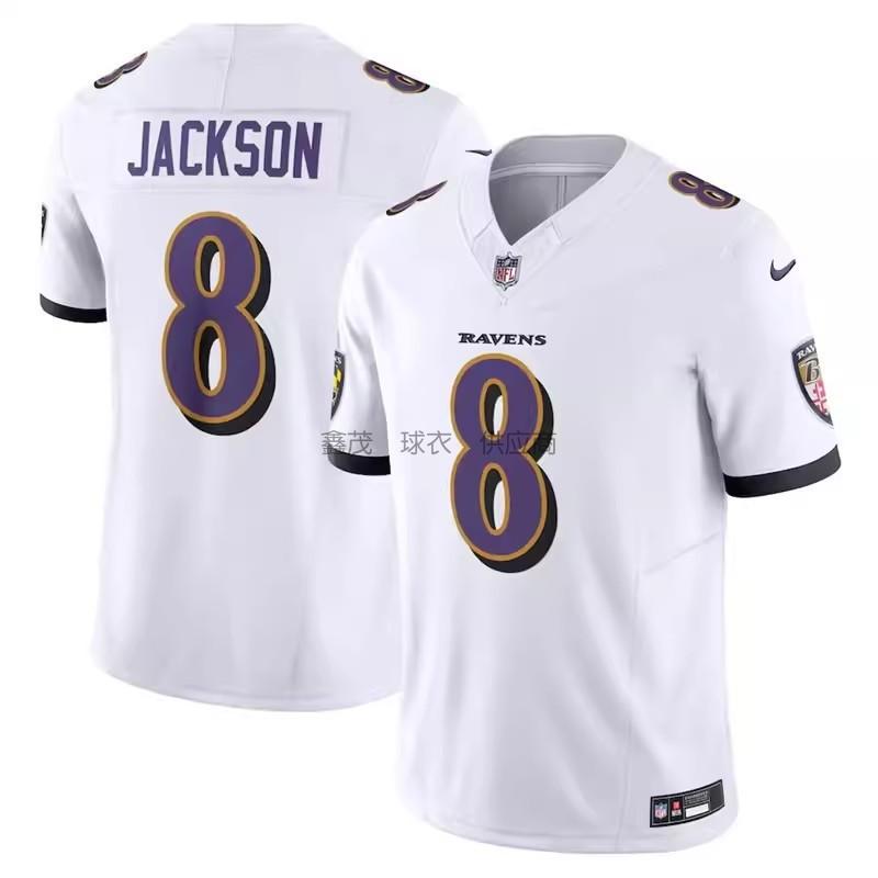 Baltimore Ravens 8 Jackson Football Jersey Men Women Sports Game Uniform